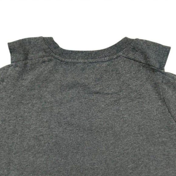 Pinque Sweater Womens Small Gray Pullover Knit Cold Shoulder Crew Neck - Picture 3 of 7